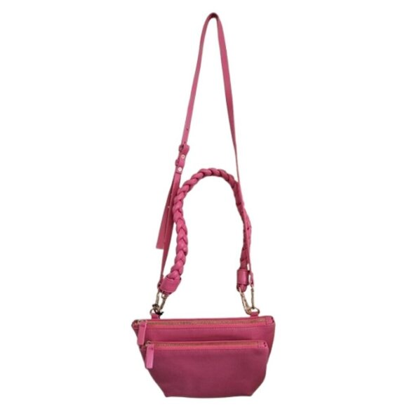 Anthropologie Remi Reid Pink Convertible Crossbody Top Handle and Belt Bag - Picture 1 of 10